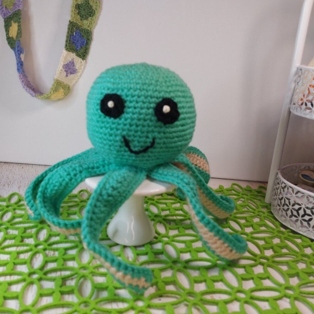 Happy Octopus Handmade Animal Gift Idea for Anyone Cute Crochet Fun